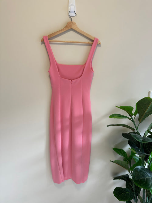 Bec + Bridge Pink Midi Dress — Size 10