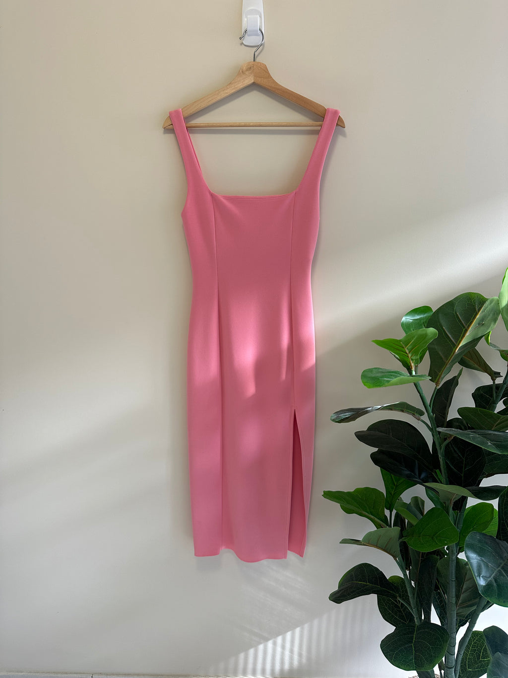 Bec + Bridge Pink Midi Dress — Size 10