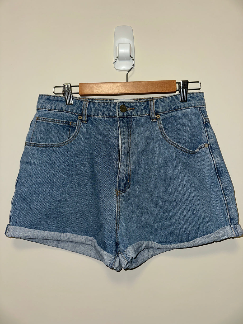 Abrand Jeans High Relaxed Denim Shorts – Size 14