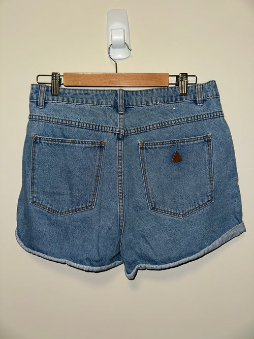 Abrand Jeans High Relaxed Denim Shorts – Size 14