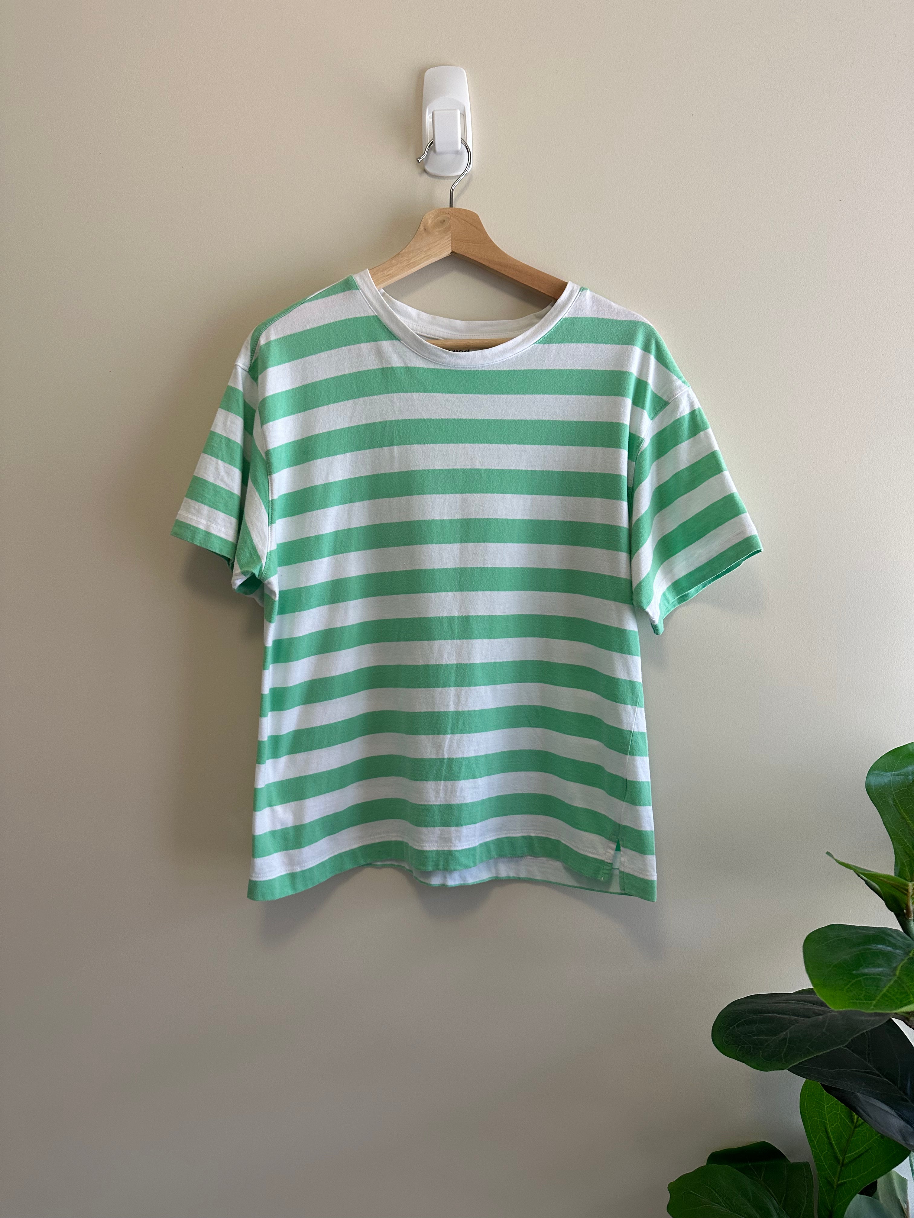 SEED HERITAGE Green Stripe Tee — Size M