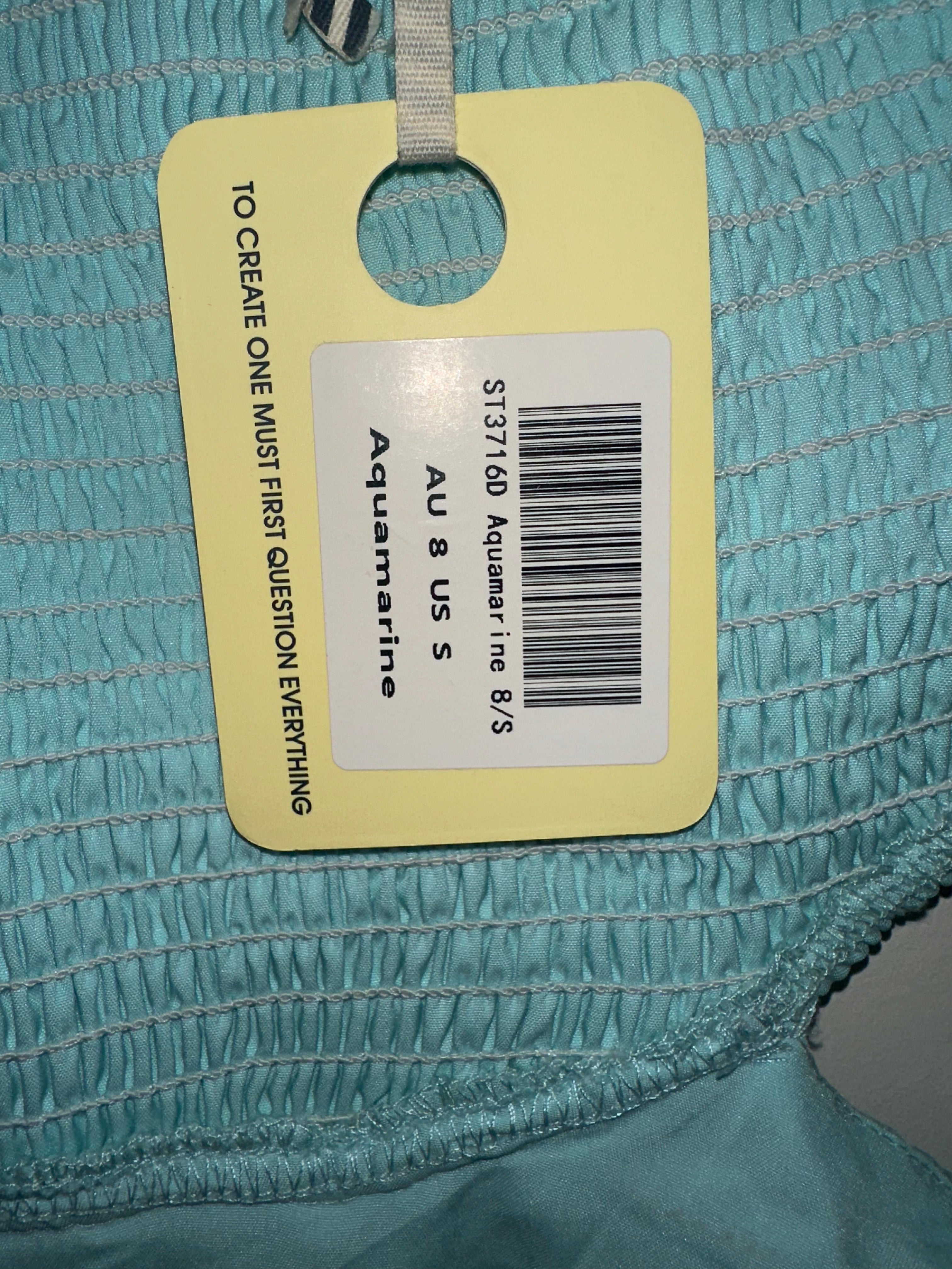 Mika & Gala Aquamarine Cut-Out Maxi Dress | Size 8
