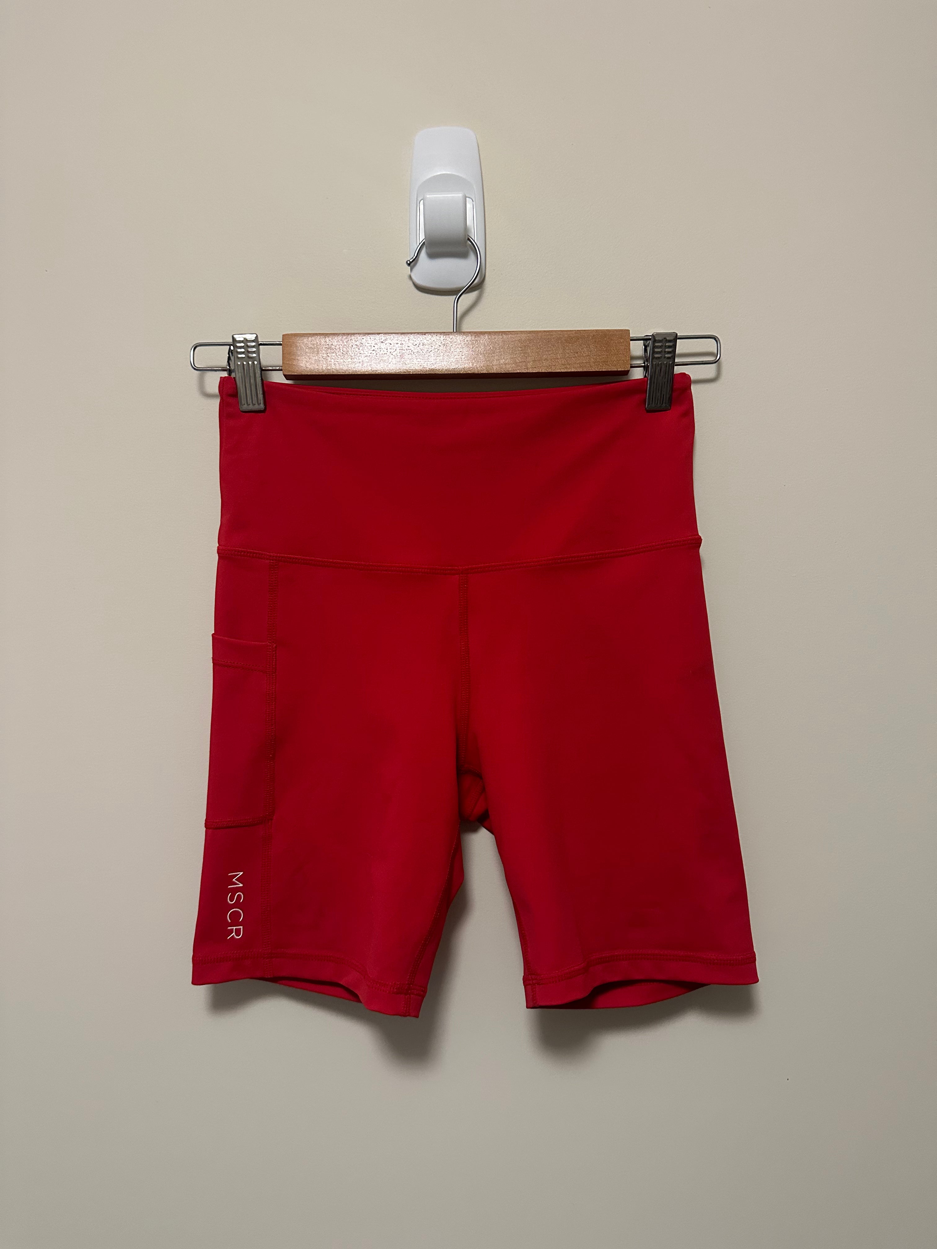 Muscle Republic Red Bike Shorts — Size S