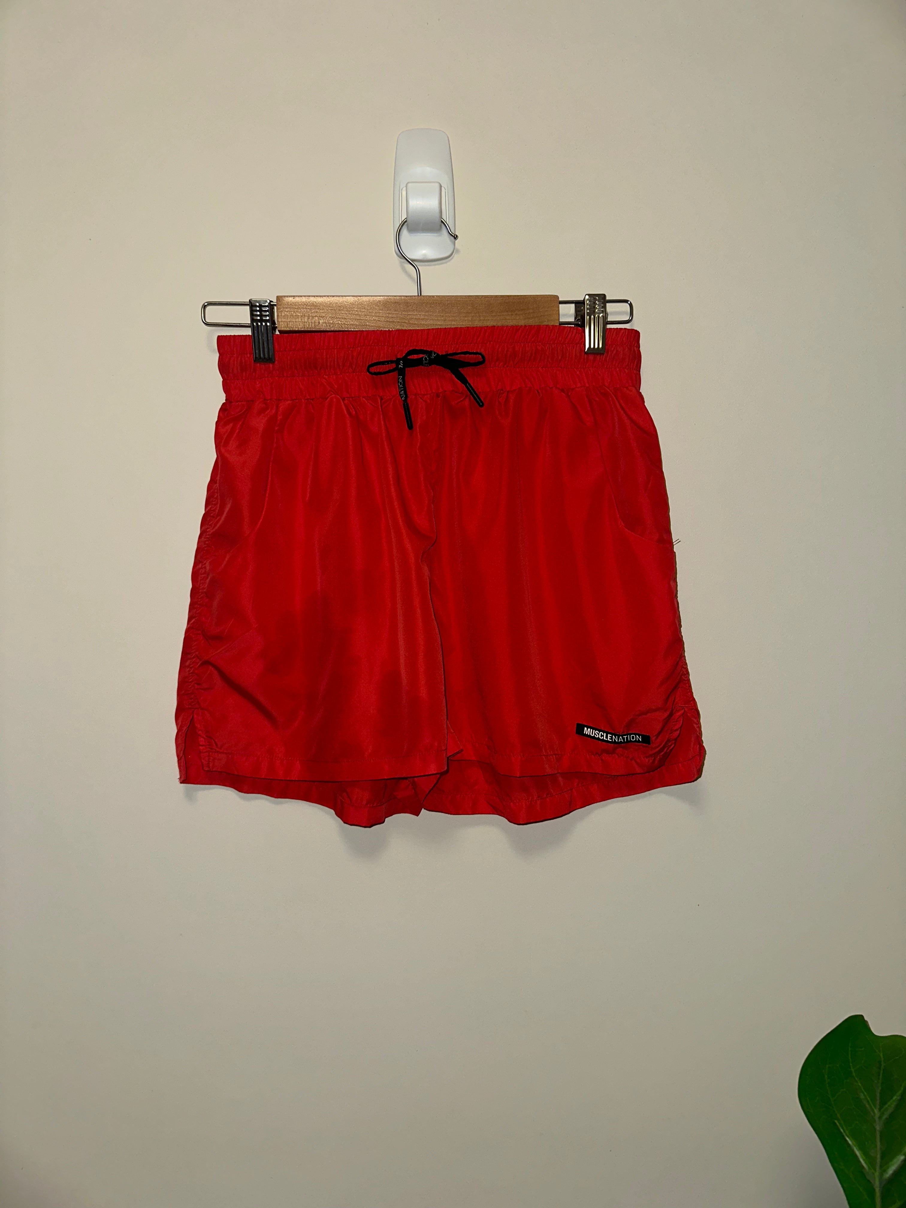 Muscle Nation Running Shorts – Red | Size S