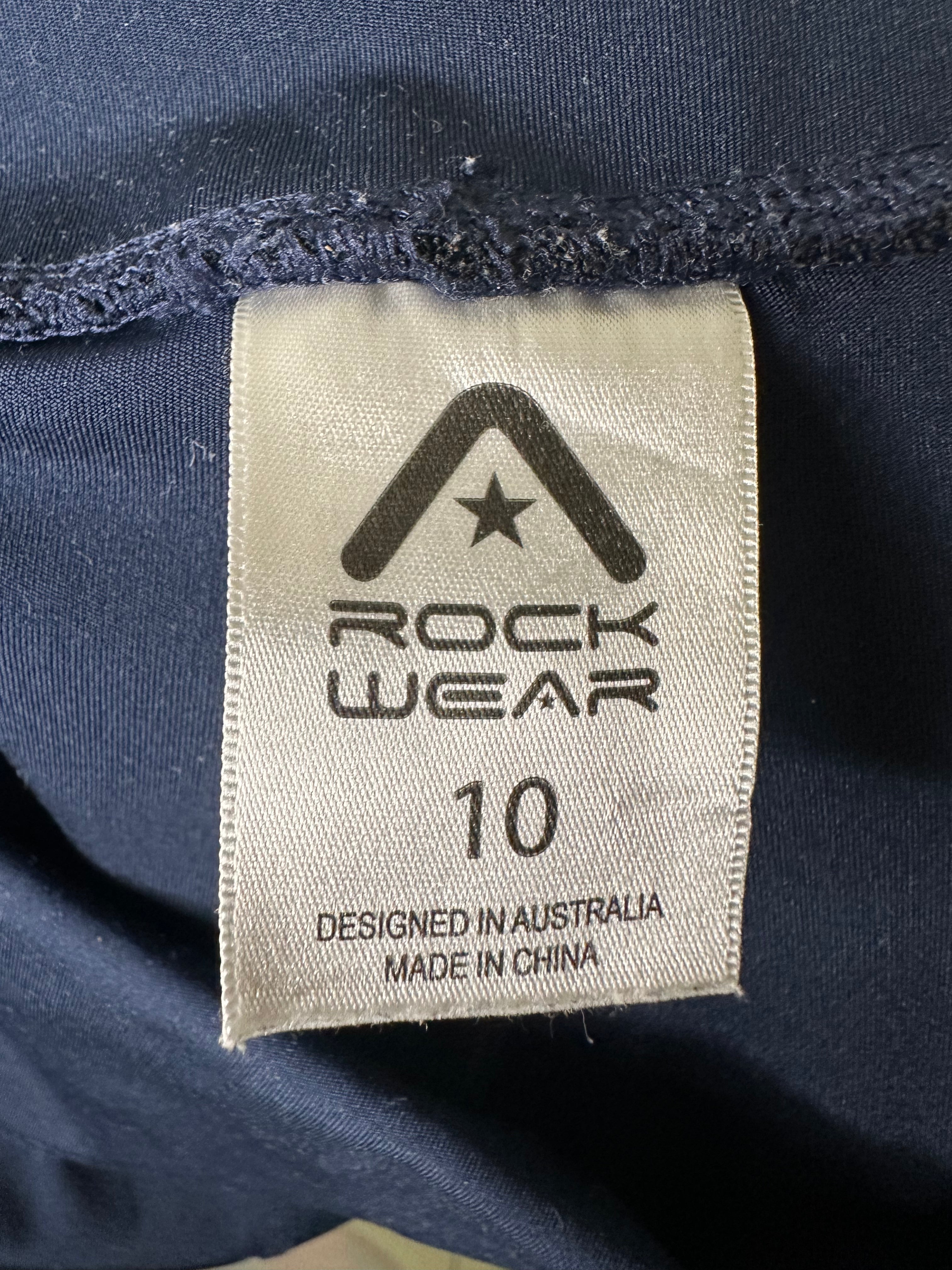 Rockwear High-Waisted Pocket Bike Shorts – Size 10