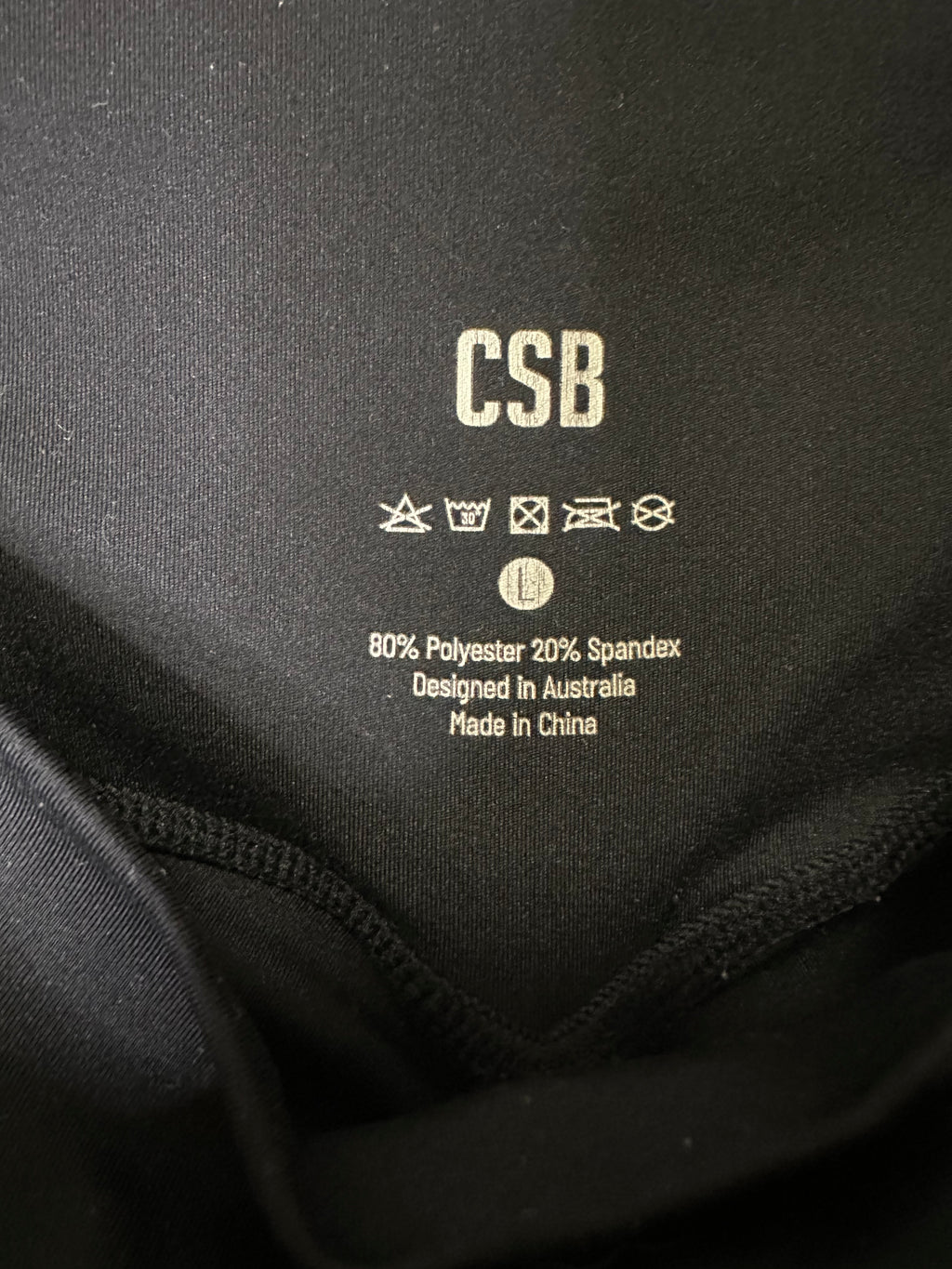 CSB Scrunch Bum Full-Length Tights – Black – Size L