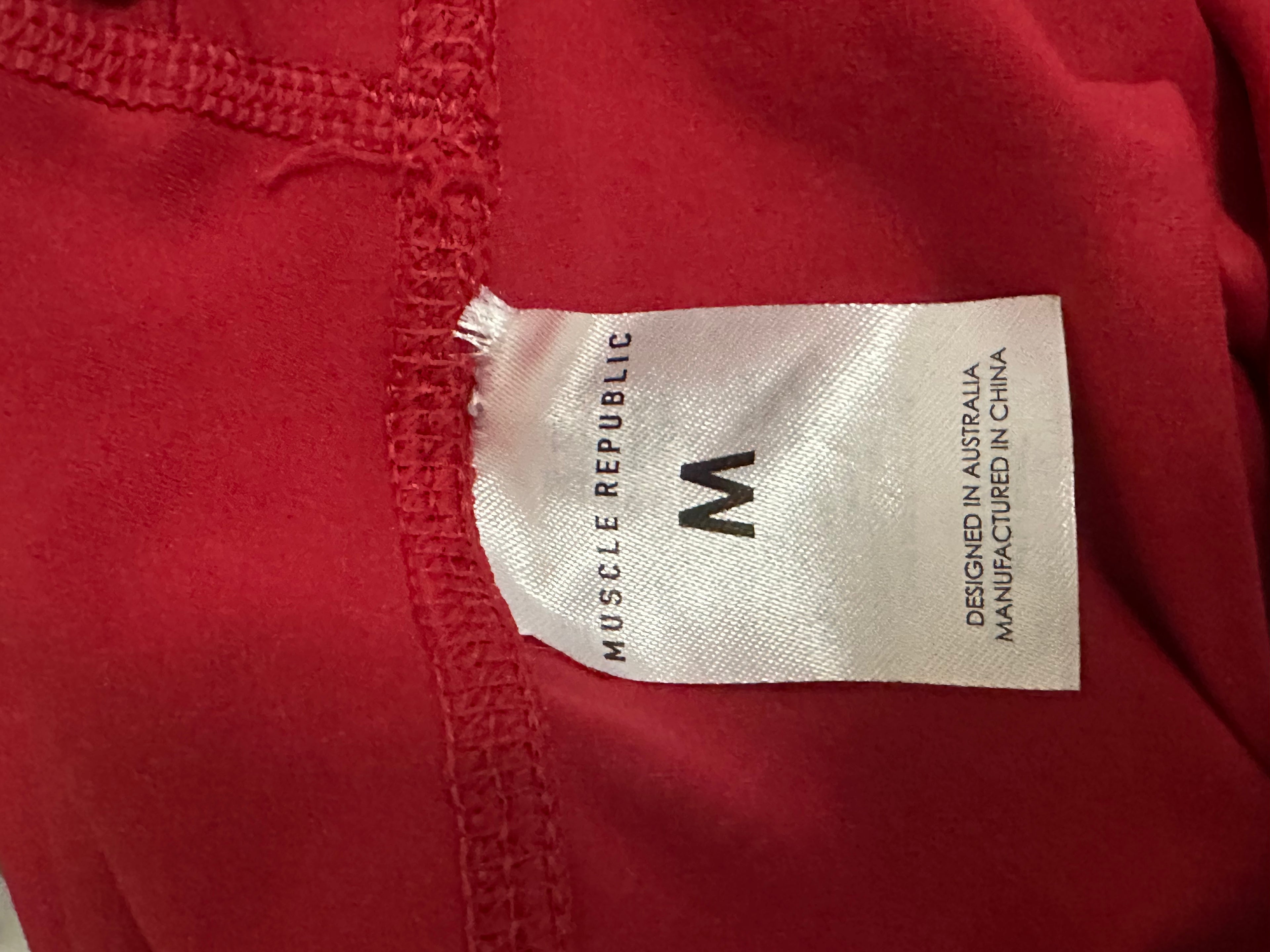 Muscle Republic Bike Shorts – Red - Size M