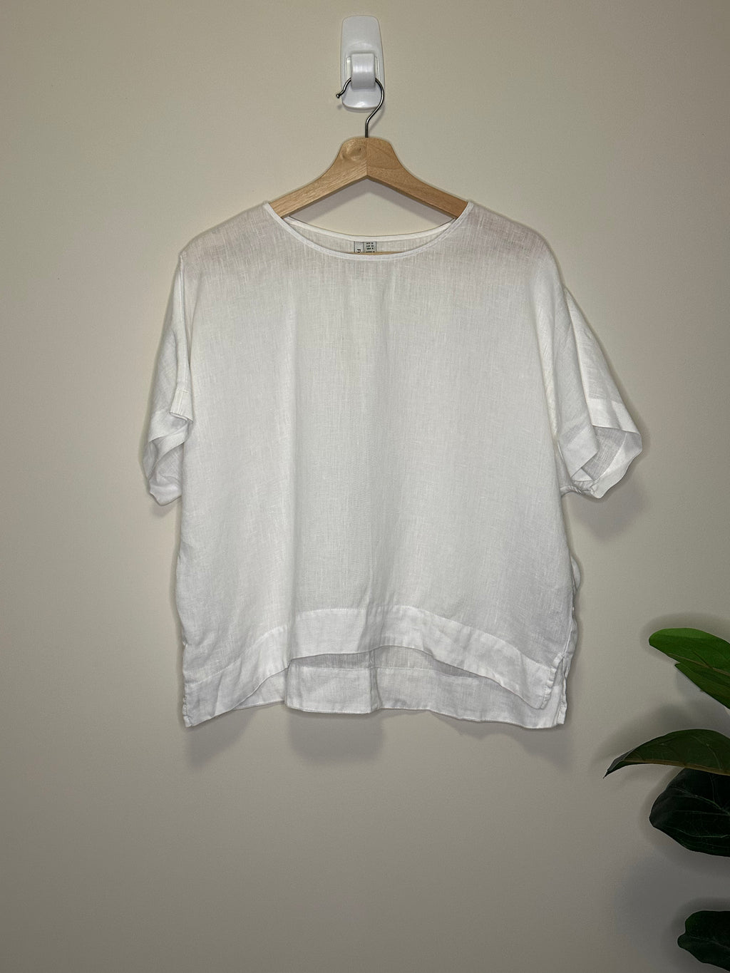 Forever New White Linen Top – Size 10