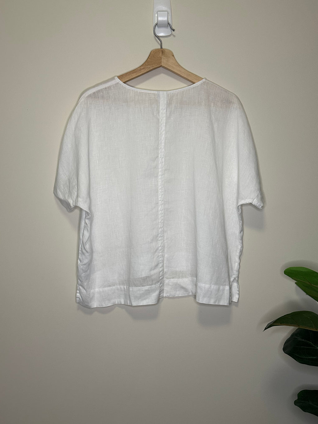 Forever New White Linen Top – Size 10