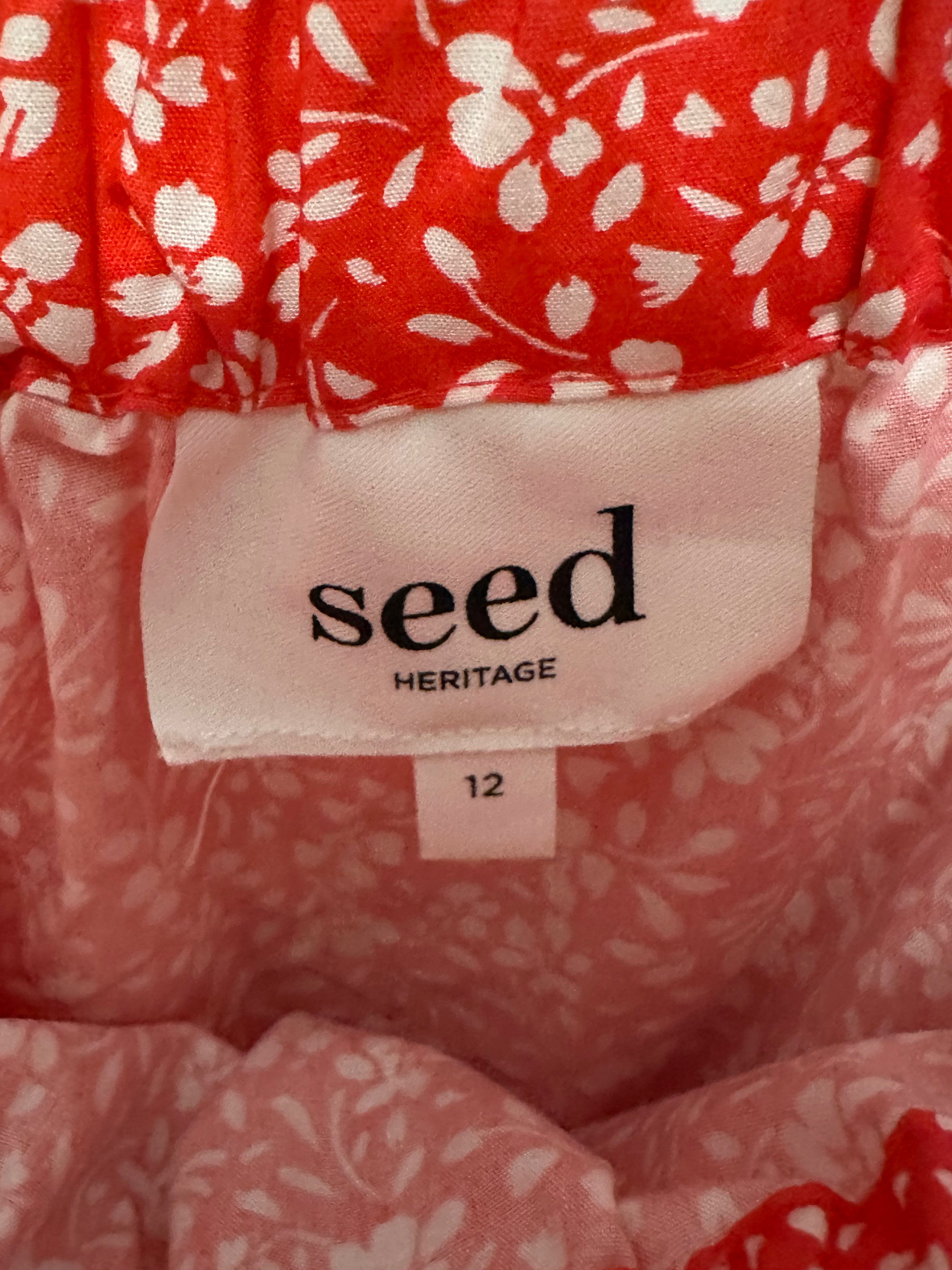 Seed Heritage Floral Mini Dress – Size 12