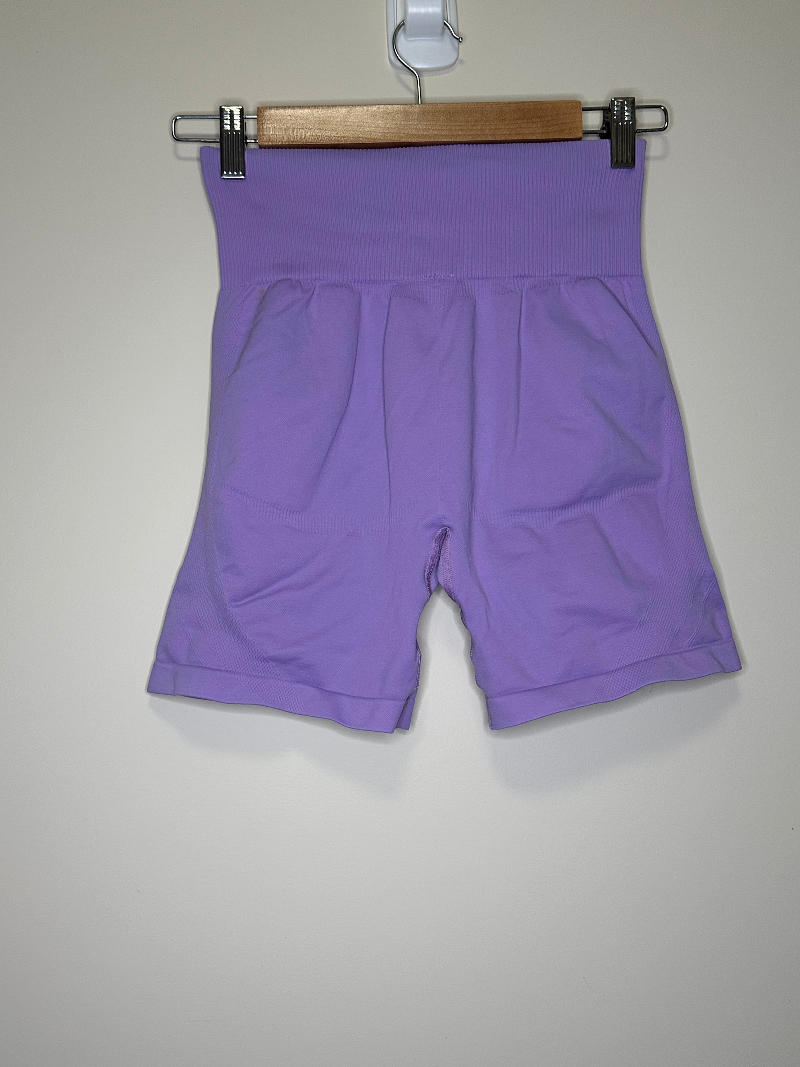 LSKD Purple Seamless Shorts – Size S