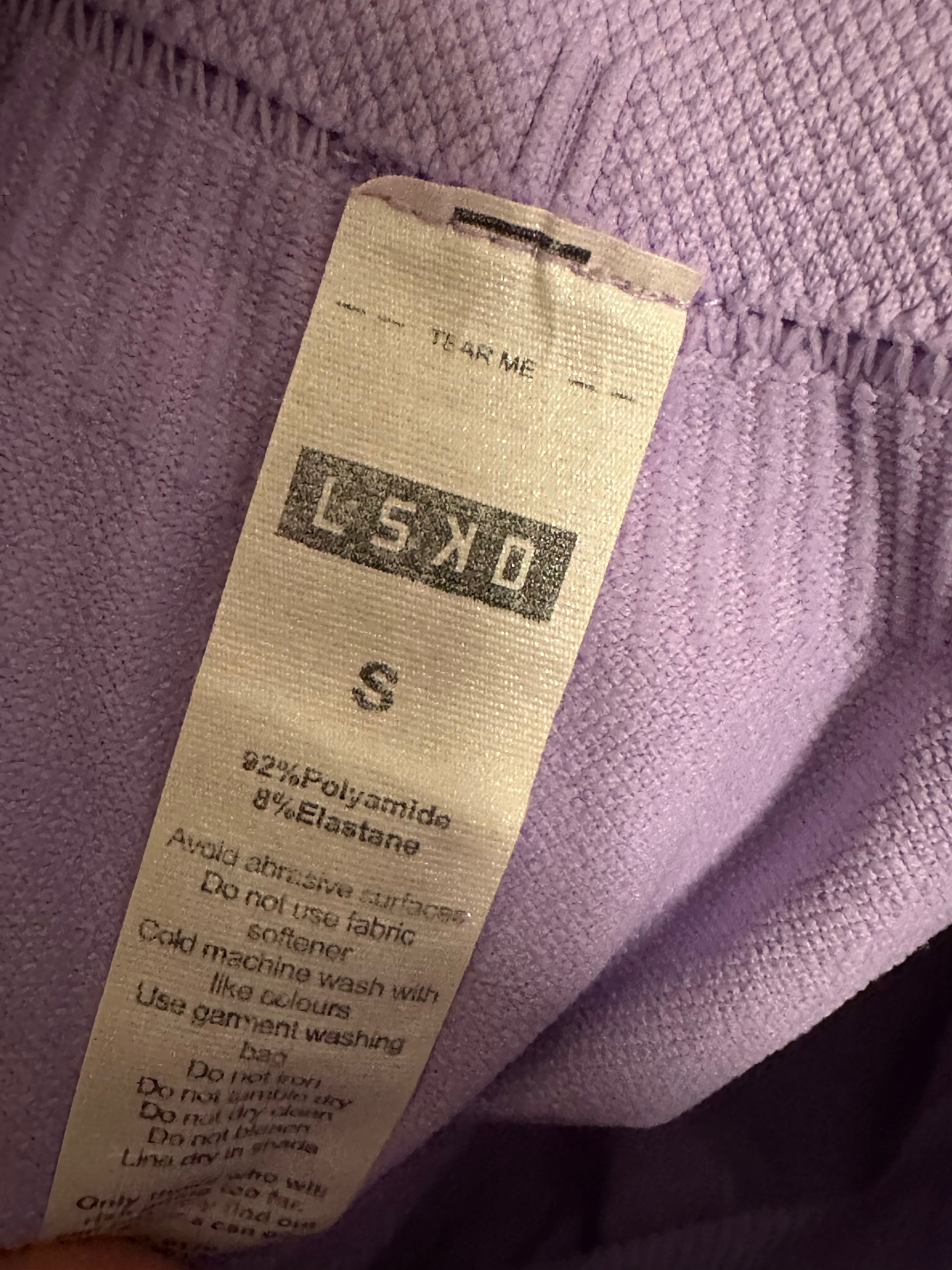 LSKD Purple Seamless Shorts – Size S