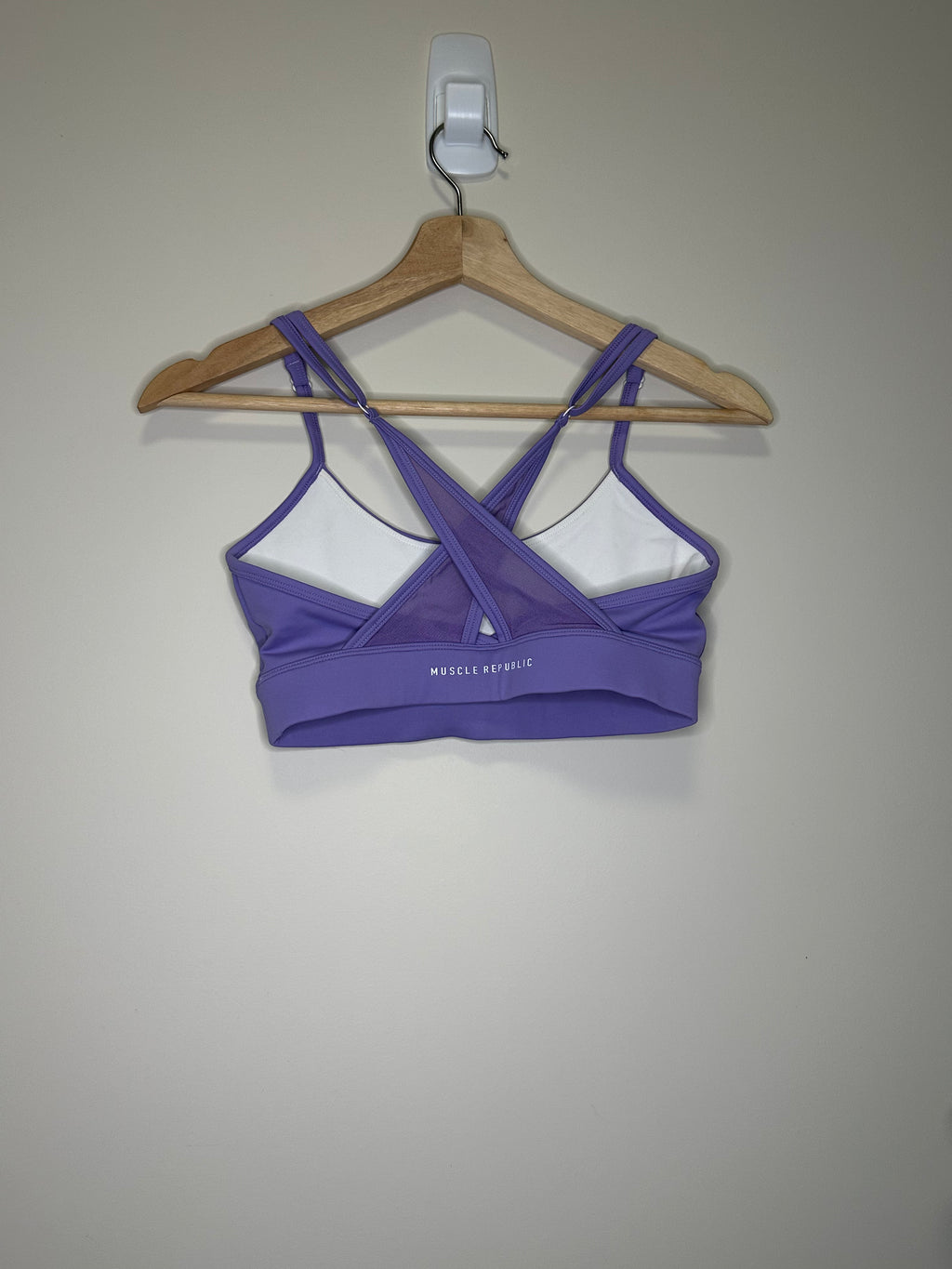 Muscle Republic Purple Sports Bra – Size S