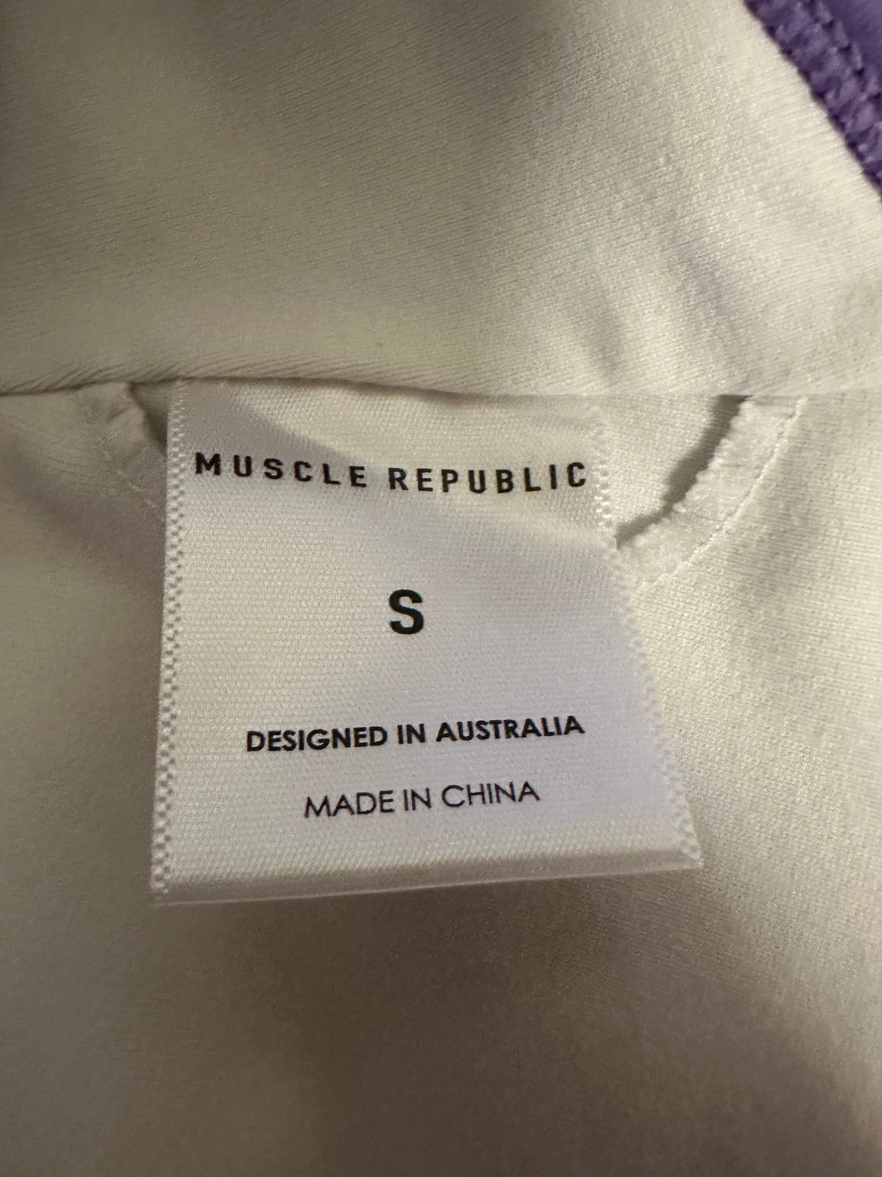 Muscle Republic Purple Sports Bra – Size S