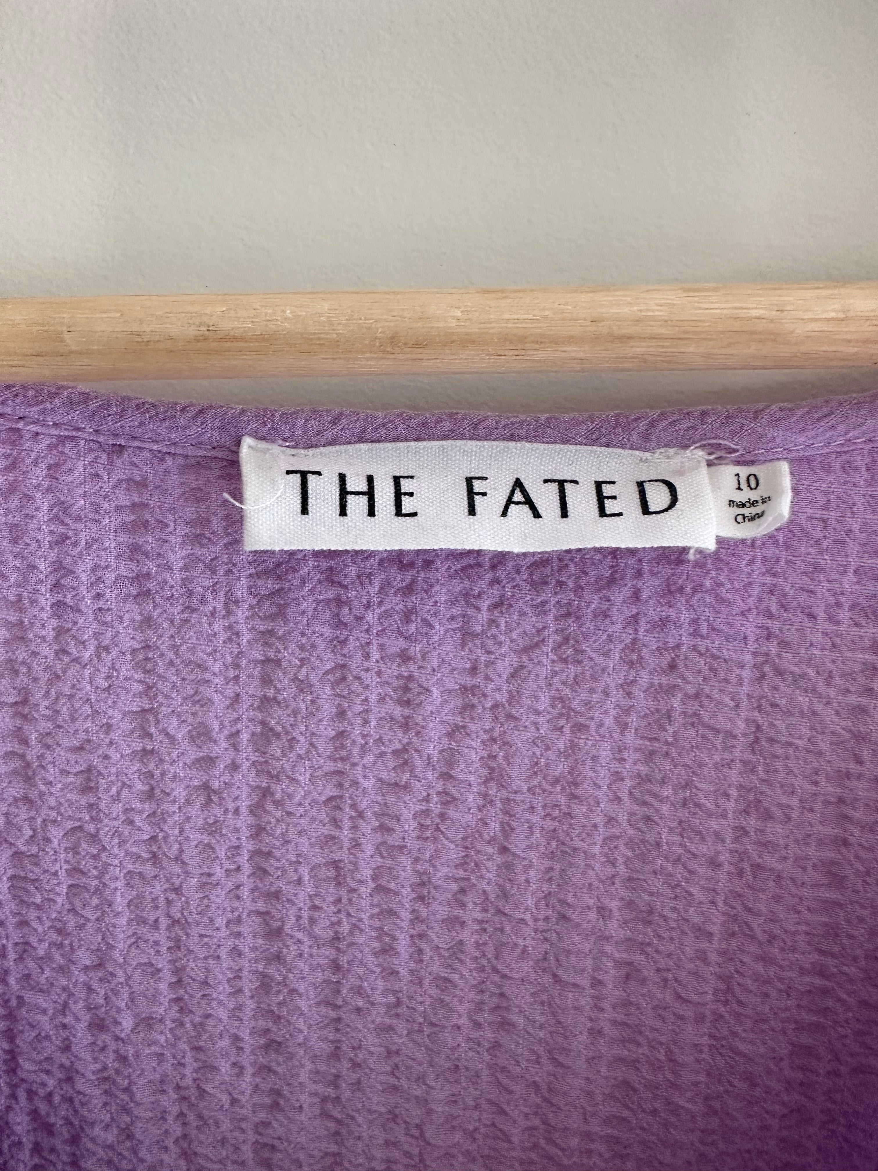 The Fated lilac ruffle dress – Size 10